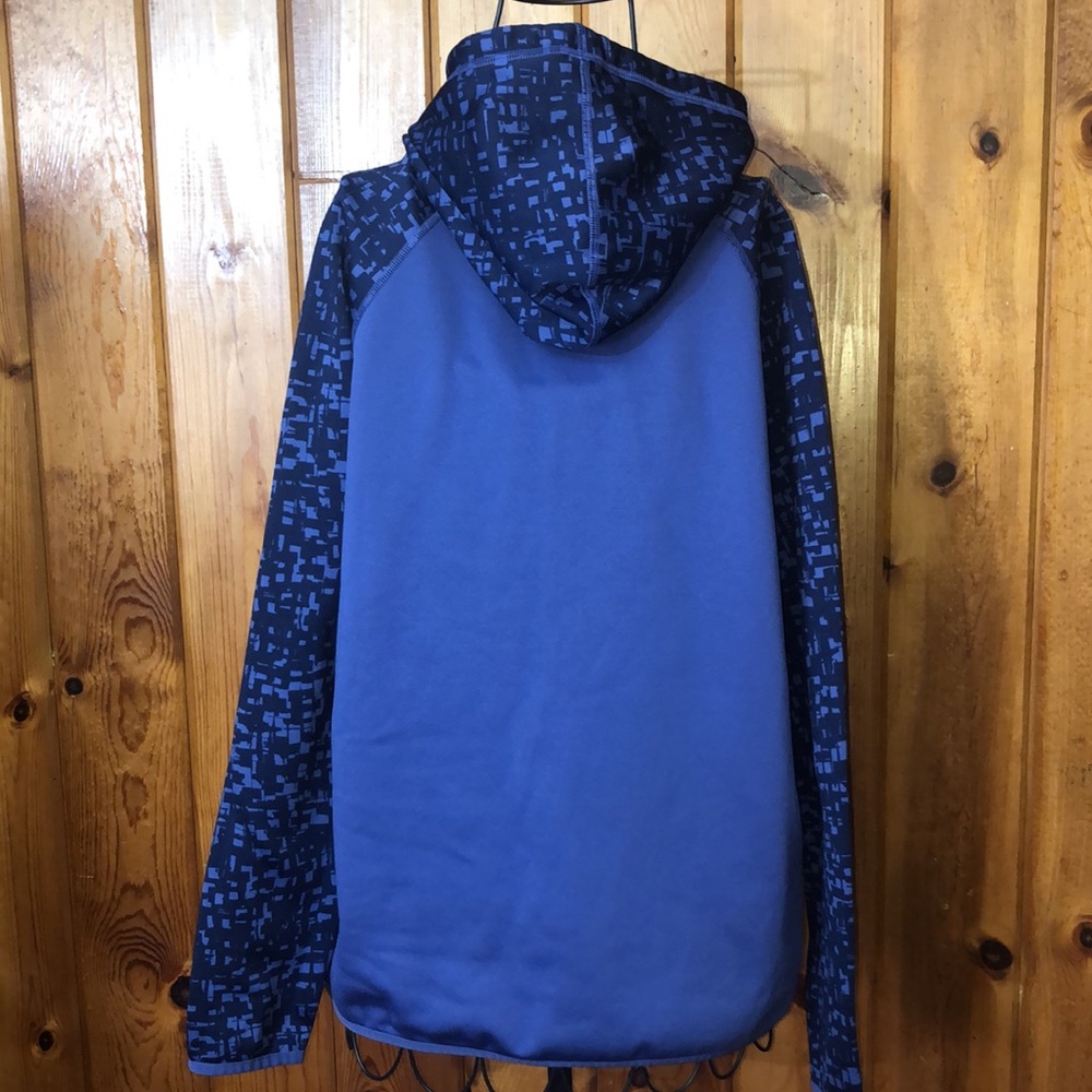LADIES NIKE DRI-FIT EMBROIDERED SWOOSH PULL OVER HOODIE size large purple/blue - Picture 8 of 8